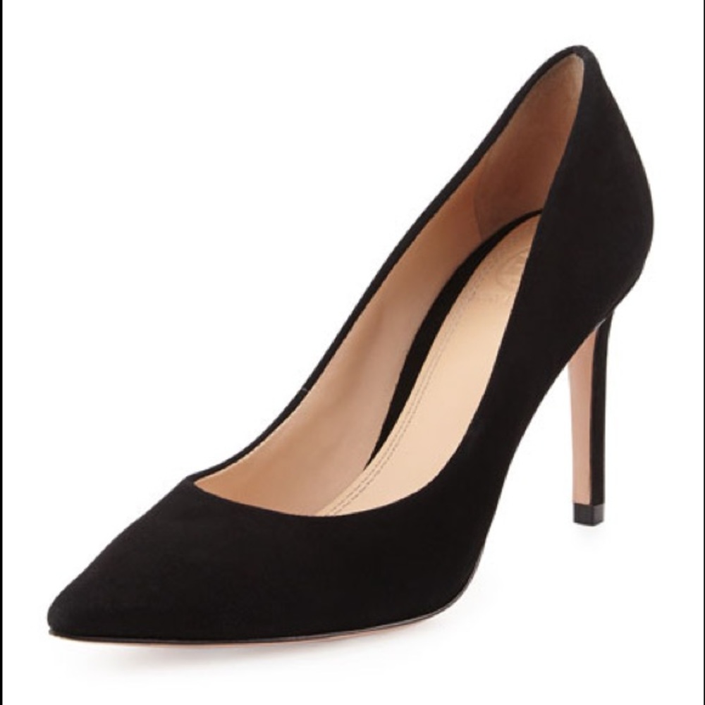 Tory Burch Greenwich Suede Point-Toe Pumps